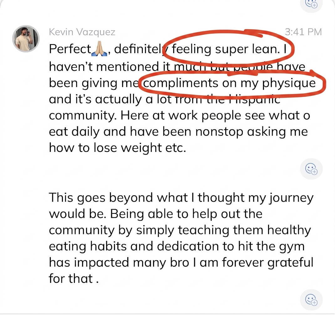 Testimonial from Kevin V.