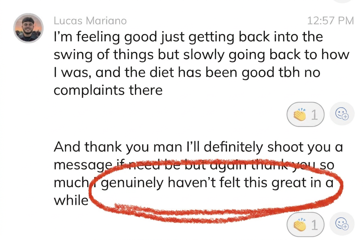 Testimonial from Lucas M.