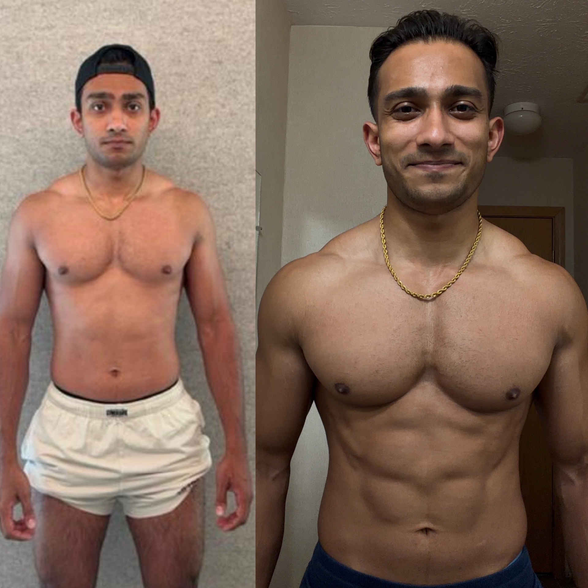 Elite Transformations client before and after